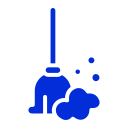Roof cleaning service icon