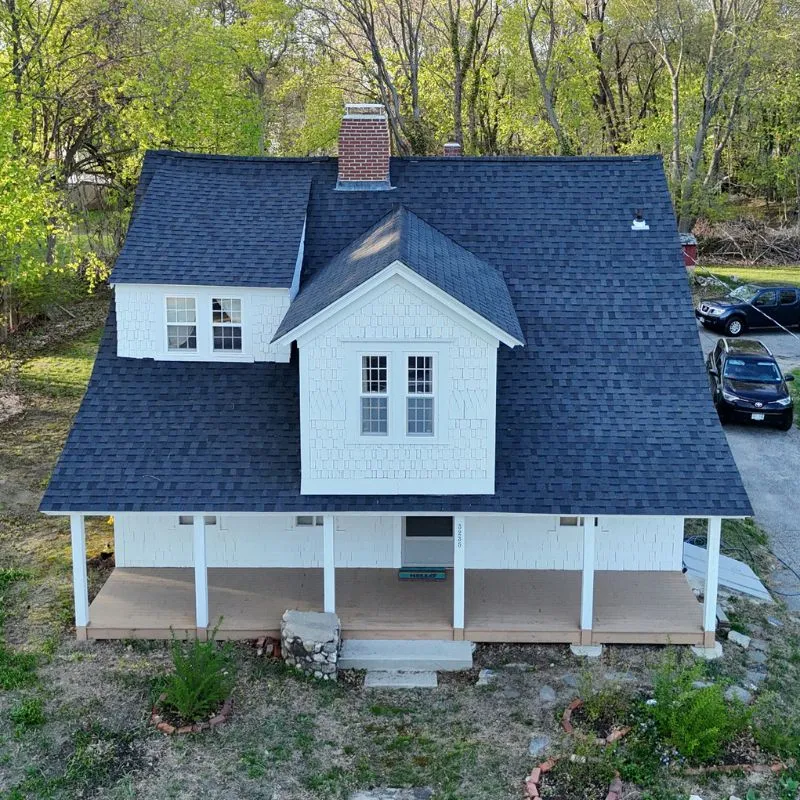 Architectural shingle roof installed in Rhode Island